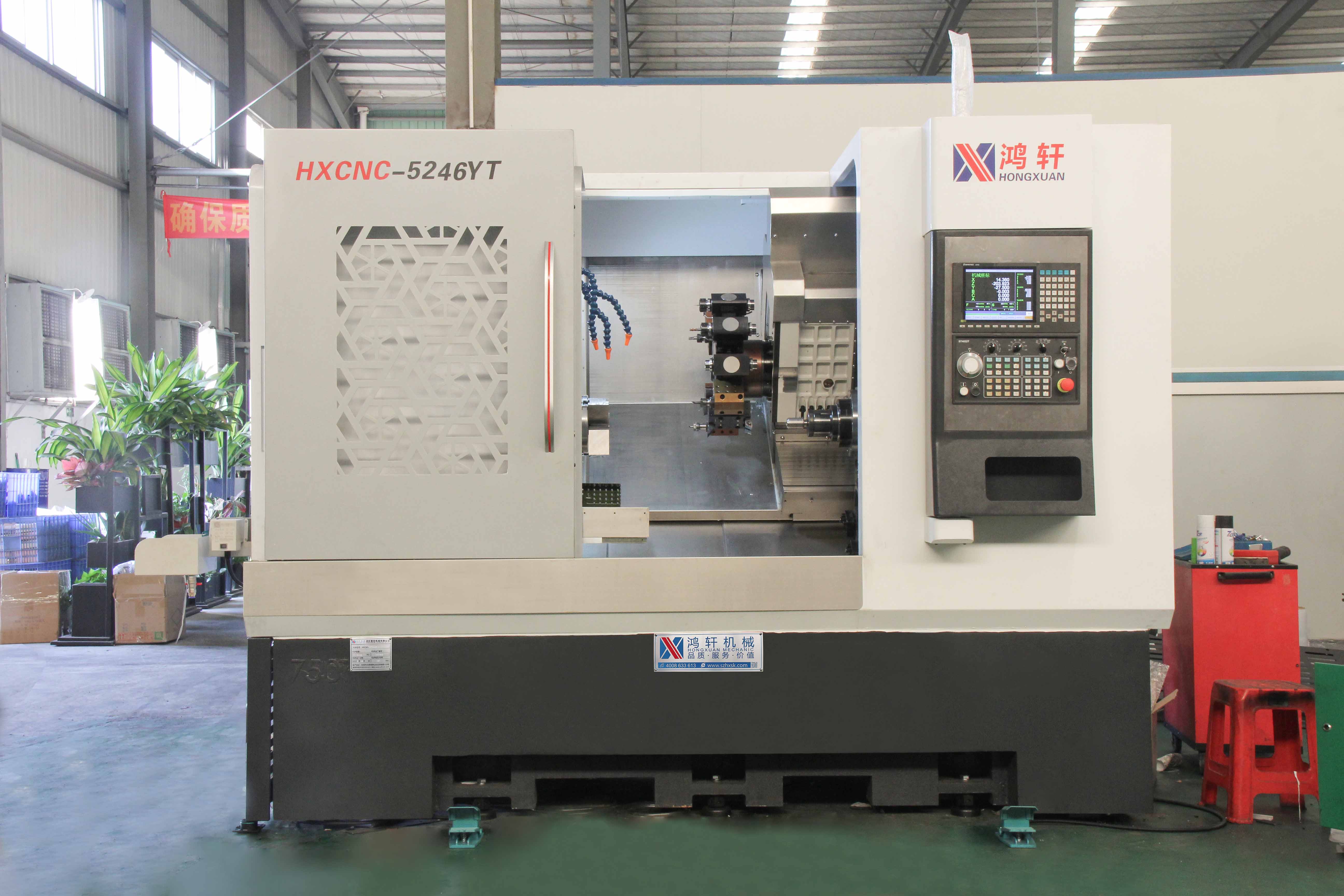 5246YT雙主軸動(dòng)力刀塔機(jī)